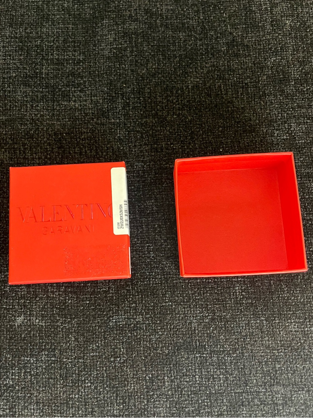 Authentic Valentino Garavani Red Square Accessory Box